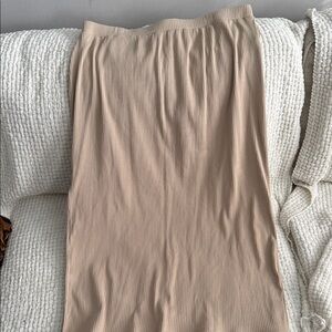 Chic Beige Maxi Skirt for Women